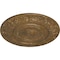 Ekena Millwork Biddix Ceiling Medallion (Fits Canopies up to 7 1/2"), 20 7/8"OD x 1 1/4"P, Rubbed Bronze CM20BXRZS - alternate 4